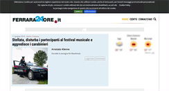 Desktop Screenshot of ferrara24ore.it